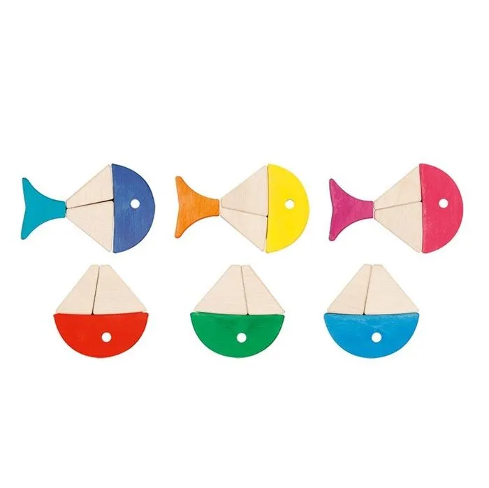 Jeu d'apprentissage - NO NAME - Coffret de construction poisson - Multicolore - Vert - Mixte-2