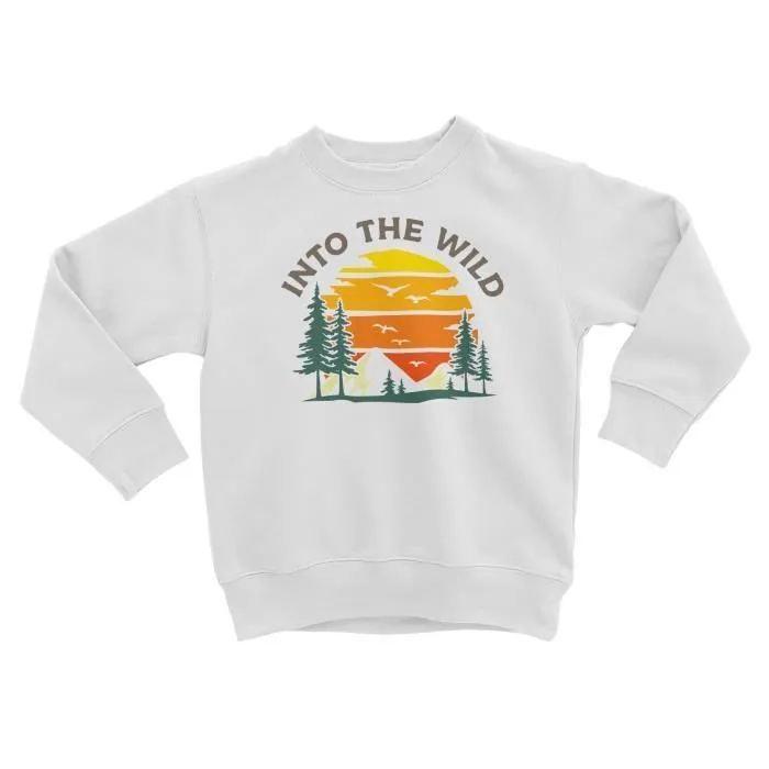 Sweatshirt Enfant Into The Wild Voyage Backpacker Nature Alaska-0