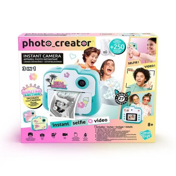 Canal Toys - Photo Creator - Appareil photo instantané Édition limitée - Impression thermique, sans encre - CLK 028-3