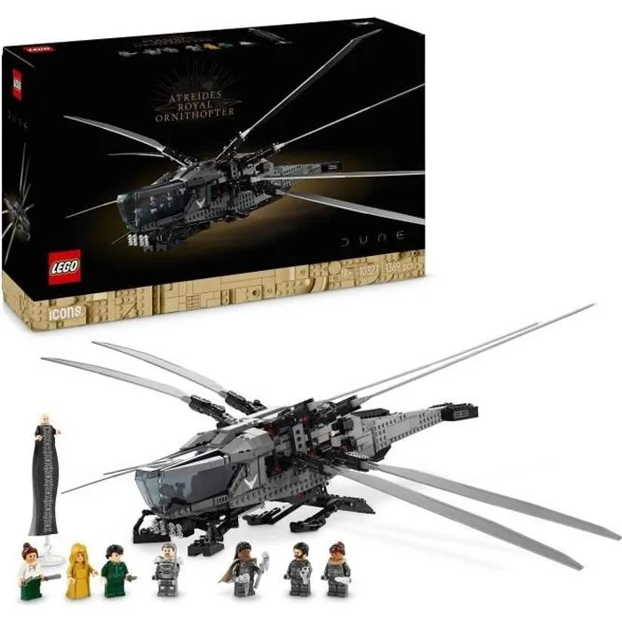 LEGO Icons Dune Atreides Royal Ornithopter, Set de Collection pour Adultes, Idée Cadeau pour Femmes, Hommes et Amateurs de Films de-0