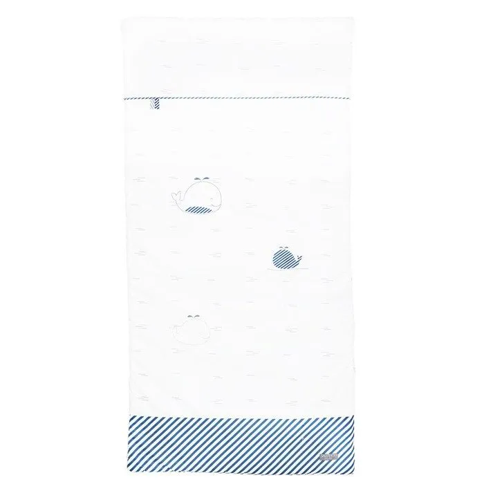 Edredon bébé en coton - SAUTHON - Blue Baleine - 120x60 cm - TOG: 3.0-0