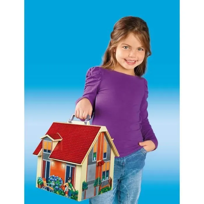 PLAYMOBIL - 5167 - La Maison Transportable Rouge-4