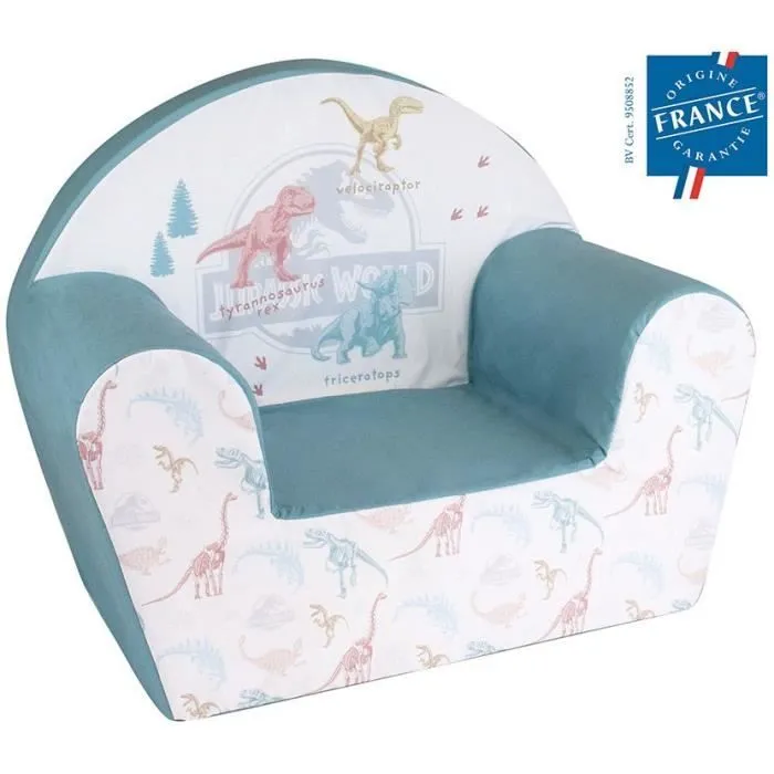 Fauteuil Club dinosaures - FUN HOUSE - Jurassic World - Pour enfant - l.52 x P.33 x H.42 cm-0