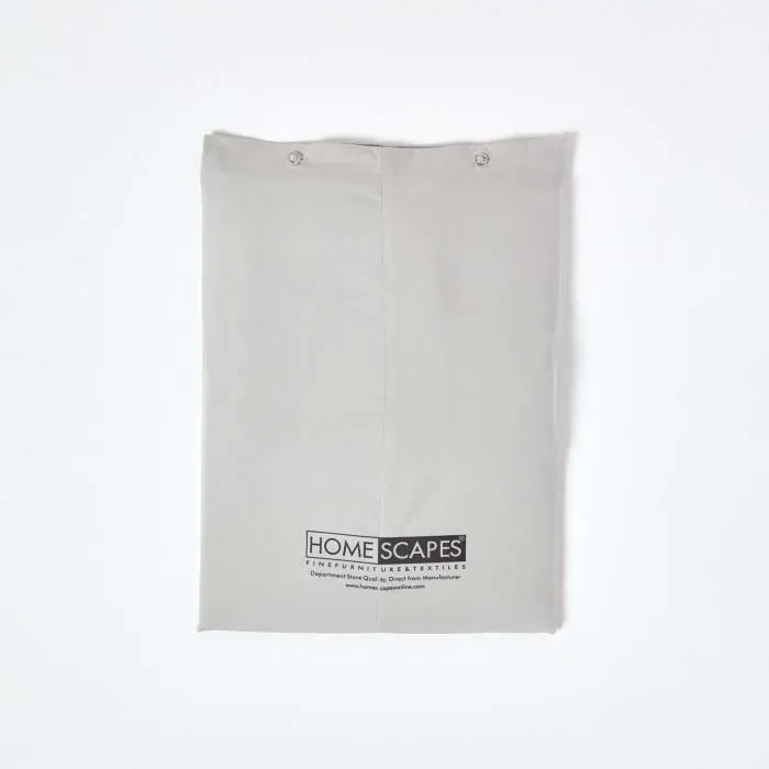 Housse de couette en coton égyptien 200 fils - Marque - Gris acier - 135 x 200 cm-3