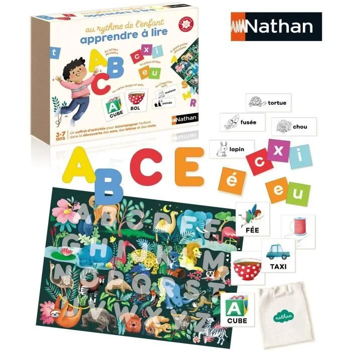 Coffret d'apprentissage de la lecture pour enfant - Nathan - Rythme de l'enfant j'apprends à Lire - Éducation Positive - Dès 3 an-2
