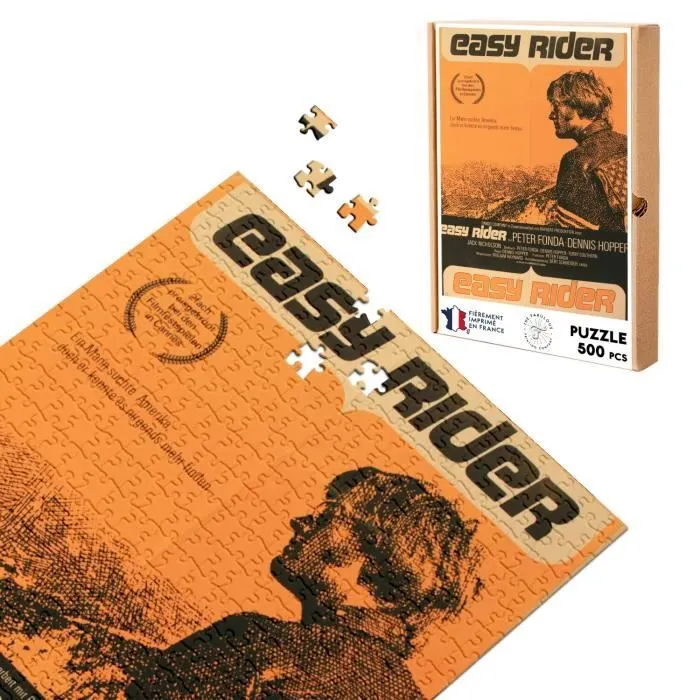 Puzzle Classique - FABULOUS - Easy Rider Affiche Cinéma Vintage - 500 Pièces - Intérieur - Adulte - Mixte-0