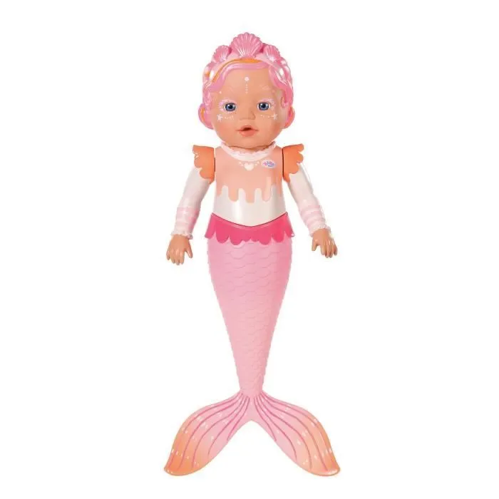 BABY BORN- ZAPF CREATION 834589 MY FIRST MERMAID 37CM-MEERJUNGFRAU BAD-0