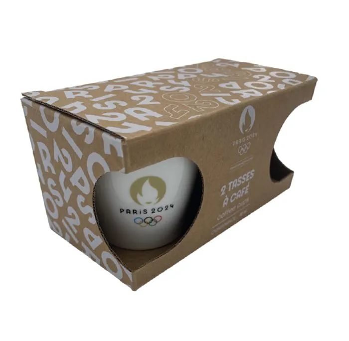 PARIS 2024 2 x tasse gobelet café expresso 12 cl - JO Collection officielle Jeux Olympiques et Paralympiques…-4