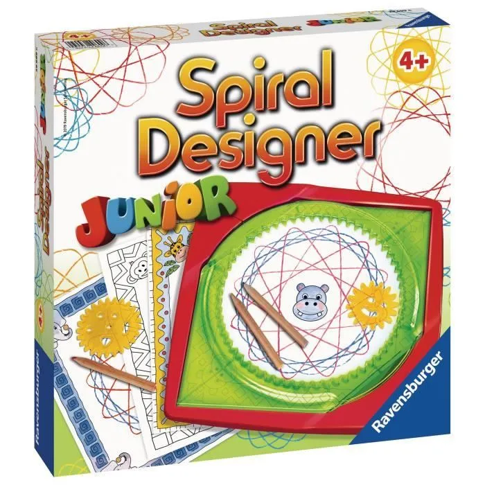 Junior Spiral Designer - Ravensburger - Dessins enfants - Mandala en spirale - dès 4 ans - Vert-1