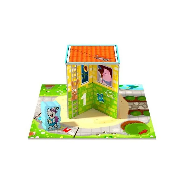 Mes premiers jeux Haba - Rhino Hero Junior - Jeux de société - Jeux pour enfants - Jeux d'ambiance-1