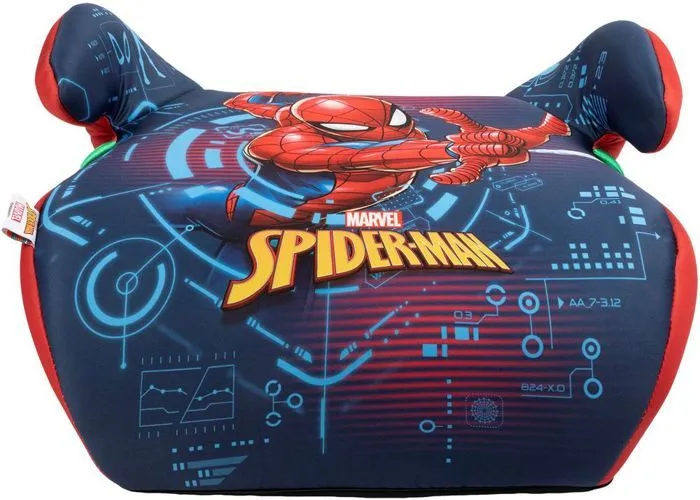 Siège auto rehausseur Tataway Marvel Spiderman i-Size ECE R129, enfant 125-150 cm, graphismes super-héros sur fond bleu-2