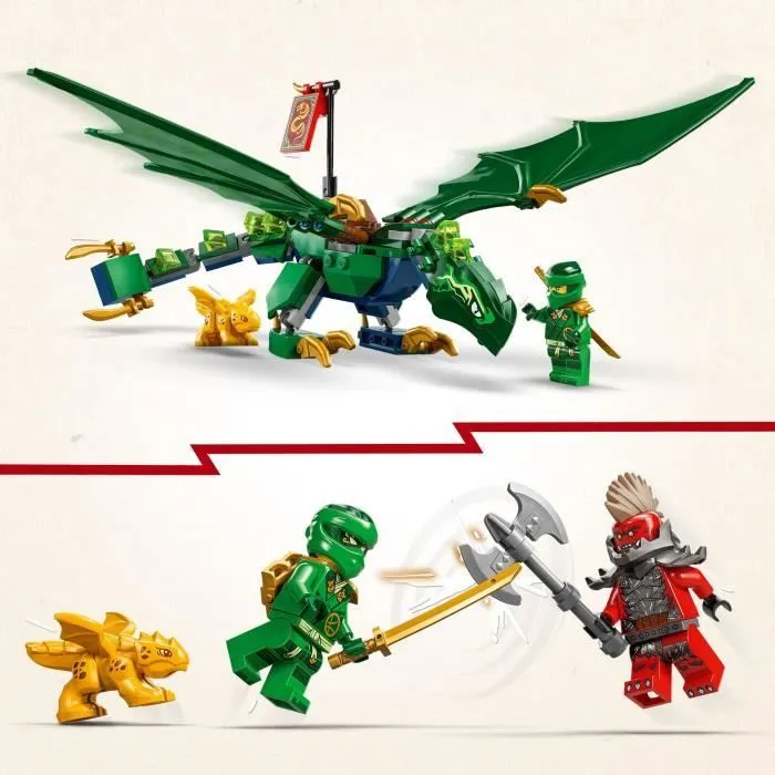 LEGO NINJAGO 71829 Le dragon vert de la forêt de Lloyd - Jeu de construction dès 6 ans-2