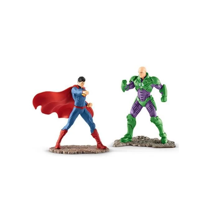 Figurine Schleich 22541 - Justice League - Superman vs Lex Luthor - Pack de 2 figurines-0