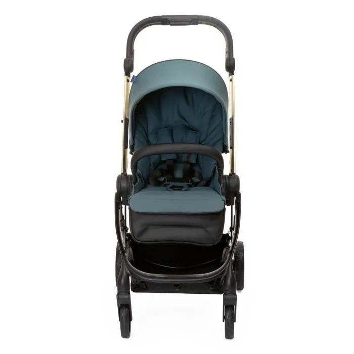 Poussette citadine - CHICCO - One4Ever Green Gem - Hamac réversible - Grandes roues - Poids 7.9 kg-3