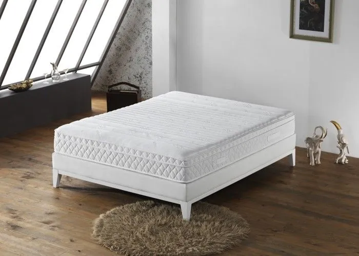 Matelas memoryplus a Ressorts Ensaches 3,5 cm face de contact latex Matelas face de contact latex en 75 Kg-m3 Alese 140x190...-1