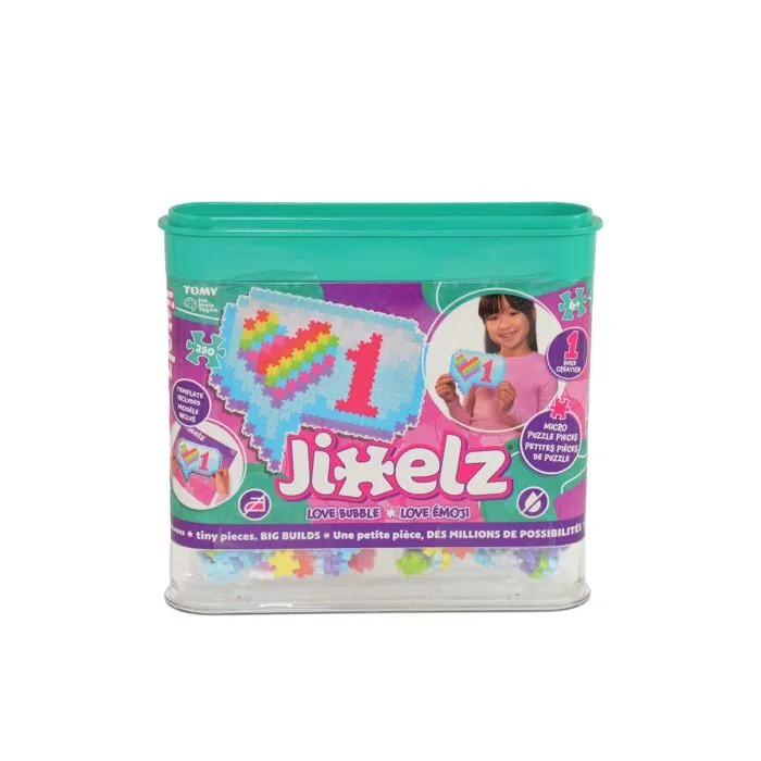 Jeu de construction - Jixelz - Love Emoji - 250 pièces - Multicolore - À partir de 6 ans-0