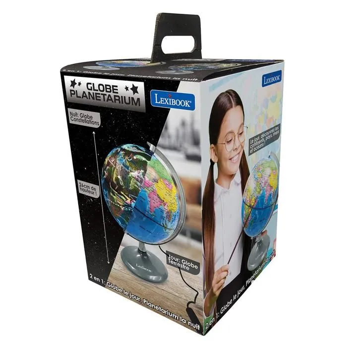 Globe jour et nuit Lumineux – globe terrestre le jour et s’illumine avec la carte des constellations (Anglais)-3