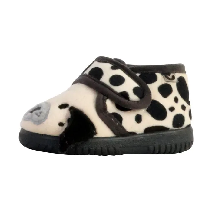 Chausson enfant - VICTORIA - modèle 82774 - blanc - semelle intérieure en gomme - semelle extérieure textile-0
