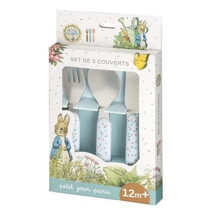 Set de 3 couverts - PETIT JOUR - Pierre Lapin - Mixte - Vert - A partir de 6 mois-2
