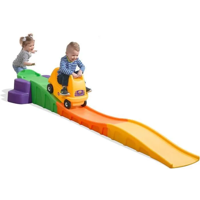 Toboggan - STEP2 - Up & Down Roller Coaster - Jaune - Mixte - 2/5 ans-2