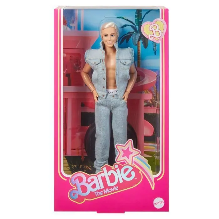 Barbie Le Film-Poupée Ken® à collectionner, tenue en jean HRF27-4