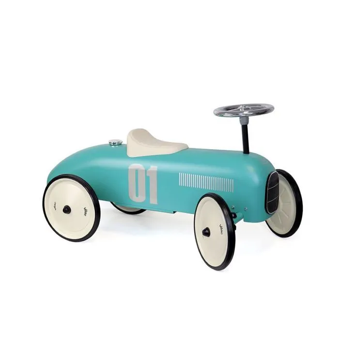 Vilac - Porteur voiture vintage bleu aqua-0