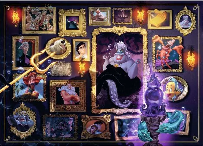 Puzzle 1000 pièces Ursula - RAVENSBURGER - Collection Disney Villainous - Fantastique Violet Mixte-2