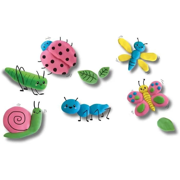 Pâte à modeler écologique SES CREATIVE 24911 - 4x90 g - Multicolore - Pays-Bas-1