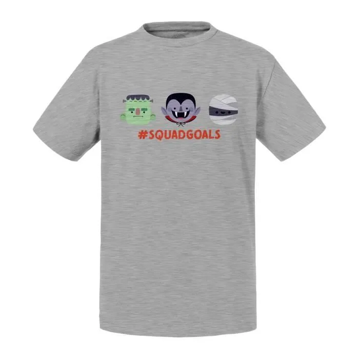 T-shirt Enfant - FABULOUS - Squad Goals - Halloween Vampire Zombie Momie - Gris-0
