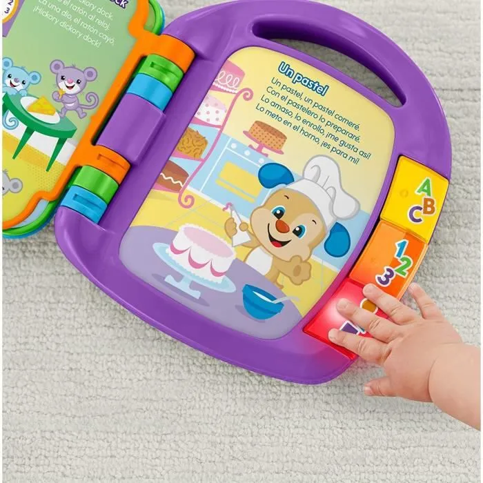 Livre interactif d'apprentissage Fisher-Price FRC69 - Jouet éducatif interactif pour enfant de 6 mois et plus-2