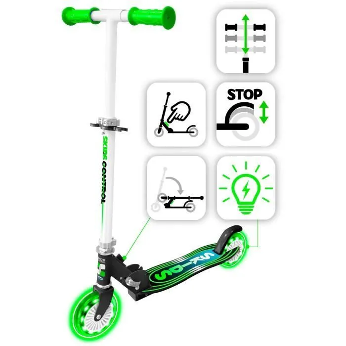 STAMP Trottinette pliable SKIDS CONTROL roues lumineuses-4