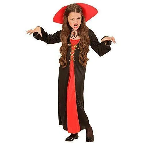Widmann WDM00427 - JEUX/JOUETS - DEGUISEMENT - Costume Victorien Vampire, robe avec col montant-0