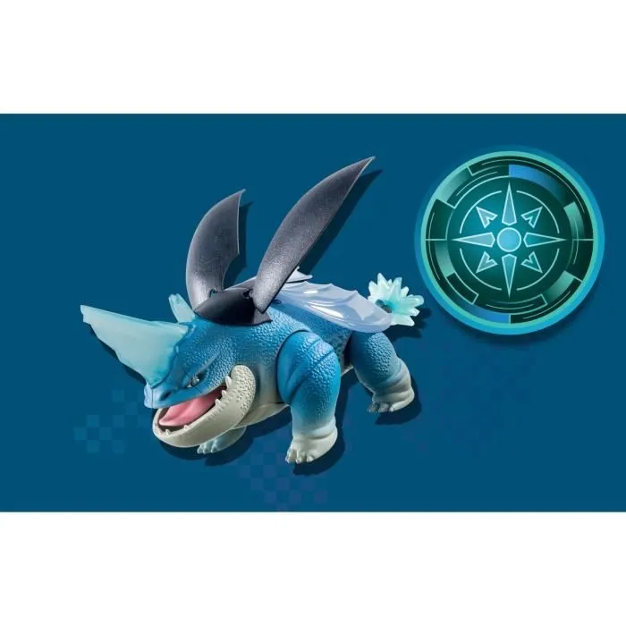 PLAYMOBIL 71082 Dragons Plowhorn & D'Angelo, Dragons Nine Realms, Dès 5 ans-6