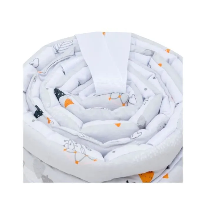 Bellochi Tour de Lit Bébé 180 x 30 cm - Certifié - Universel en Coton Souple pour un Matelas 120 x 60 cm - Apanatschi-2