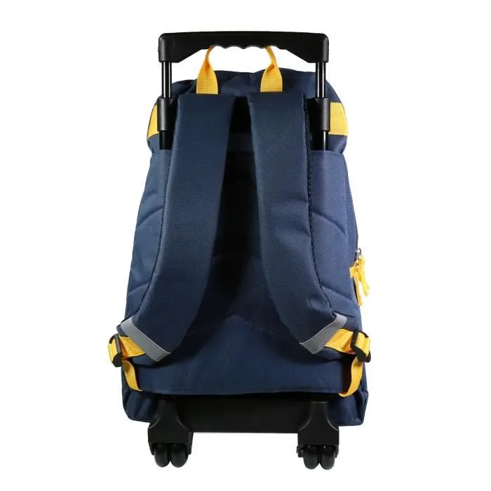 BAGTROTTER Sac à dos à roulettes Vorax Bleu Requins-3