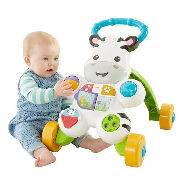 Tricycle - Mattel - Zèbre Blanc - 1+ an - Montage facile - Pour enfants de 18 mois à 4 ans-0