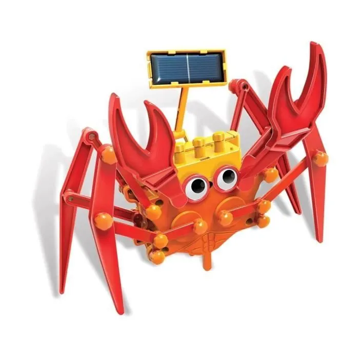 Jouet éducatif - 4M - Kit de crabe rampant à énergie solaire - Vert - Extérieur-1