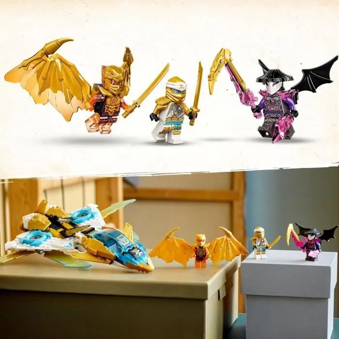 LEGO® NINJAGO 71770 Le Jet Dragon d’Or de Zane, Jouet d'Avion et Figurines pour Enfants-3