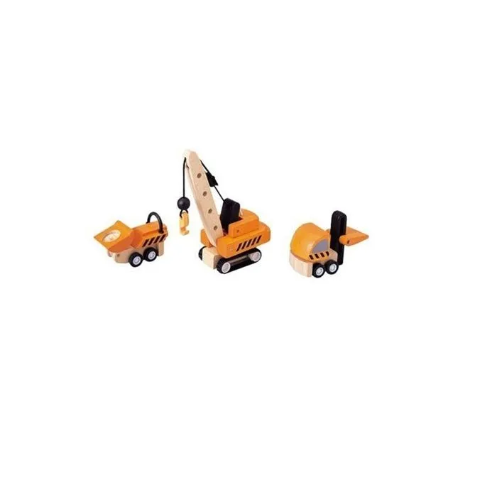 Jouet - PLAN TOYS - Véhicules De Construction - Lot de 3 véhicules - Mixte - A partir de 3 ans-2