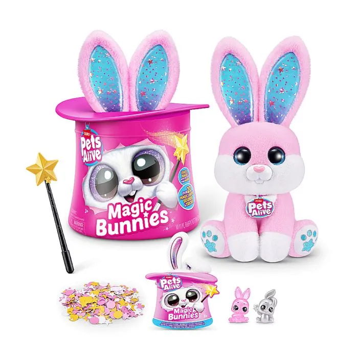 Jeu interactif - ZURU - PETS ALIVE Magic Bunnies - 20 surprises - Effets lumineux - Mixte-5