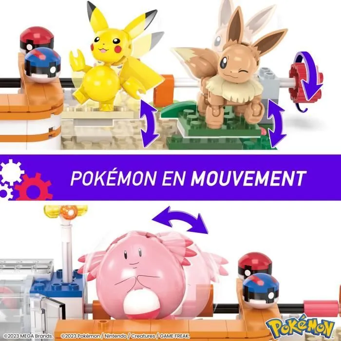MEGA Pokémon-Centre Pokémon de la Forêt-Jouet à construire (648 pcs) HNT93-3