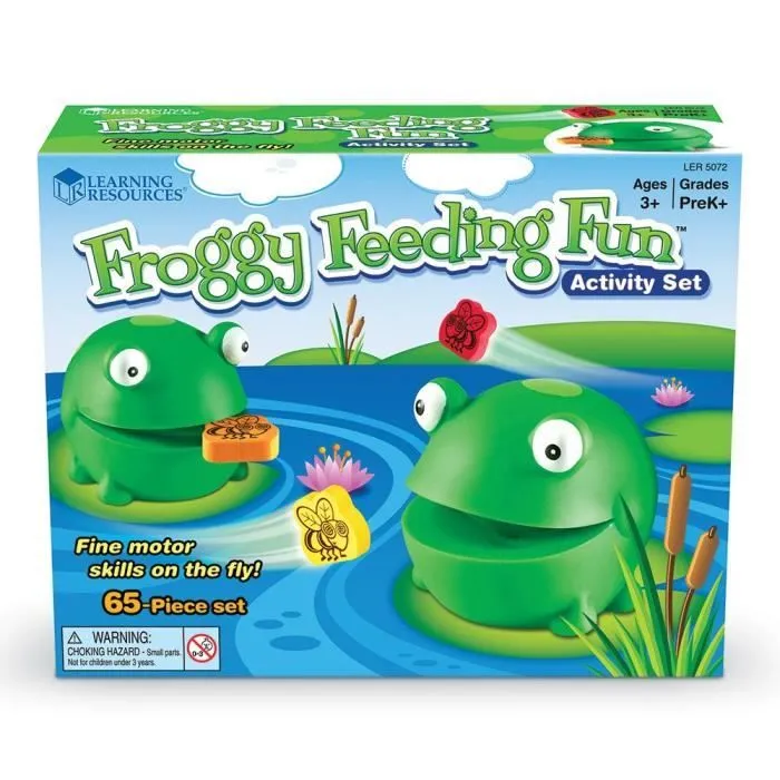 Learning Resources LER5072 - COMMUTATEUR KVM - Jeu de Motricité Fine Froggy Feeding Fun-2