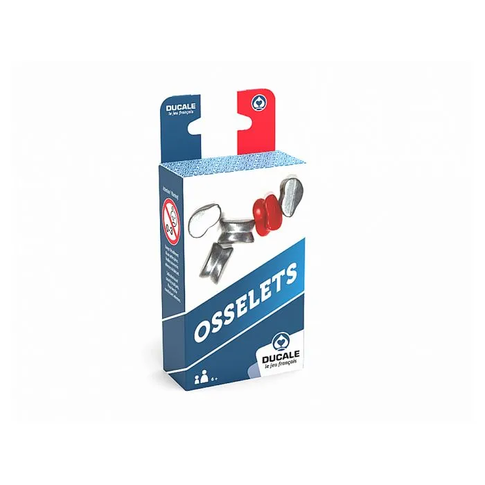 Jeu de société DUCALE Le Jeu Français - 5 OSSELETS métal - Mixte - Blanc - Enfant - 3 ans et plus-0