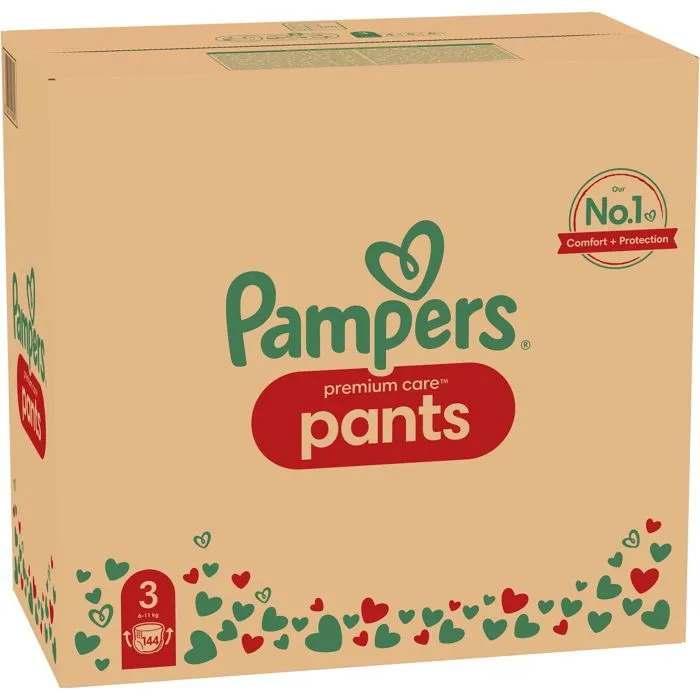 PAMPERS Premium Care Pants Vel. 3 (144 ks)-3