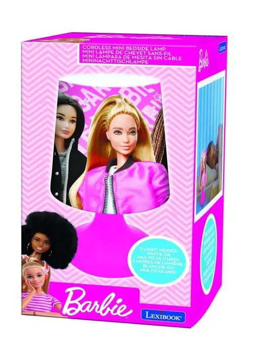 Mini lampe de chevet veilleuse sans fil Barbie-4