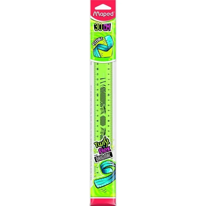 Règle plate Twist'n Flex 30cm - MAPED - souple et incassable-1