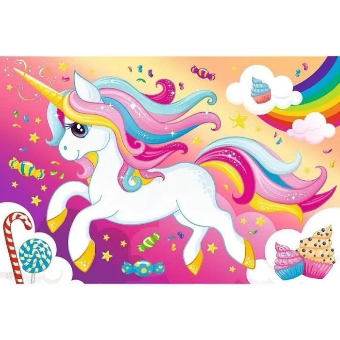 trefl - puzzle belle licorne 100 piÃces [wztrft0ue016386]-1