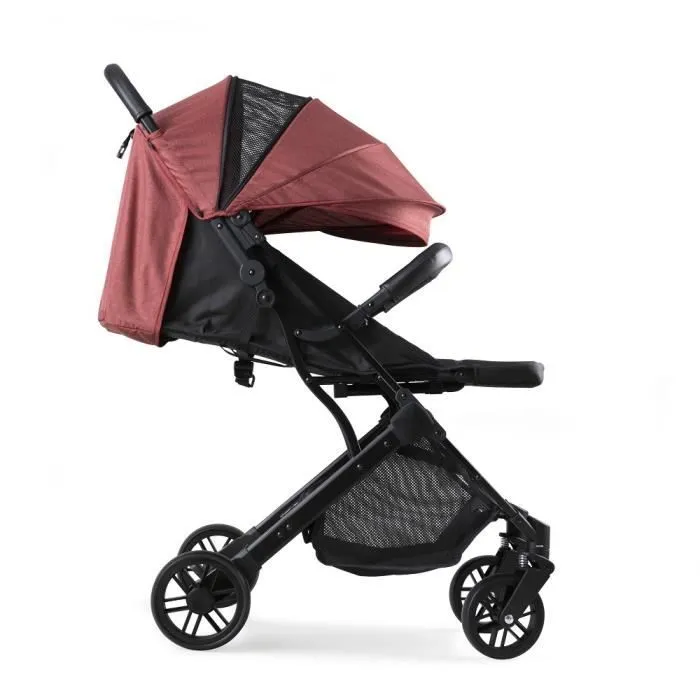 Poussette - Interbaby - Minimum Space Plus - Rouge - 0 mois et plus - Design compact-1