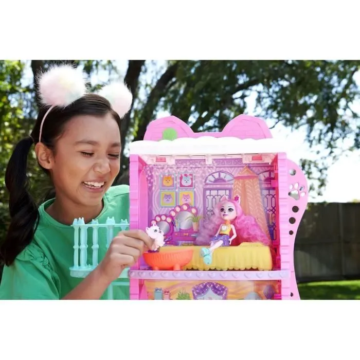 Enchantimals – Coffret Appartement (71 cm), poupée, chien, accessoires-2