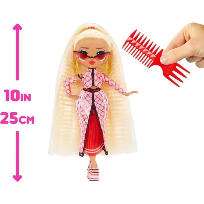 LOL Surprise OMG - Poupée Mannequin 24 cm - Swag- 2 tenues avec peigne et accesoires - Dés 4 ans-3